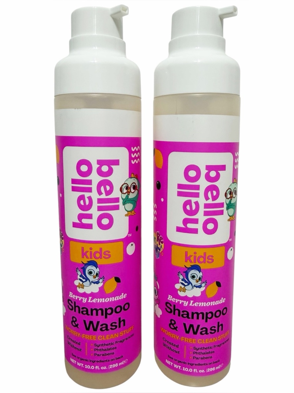 {Set of 2} HELLO BELLO Kids Berry Lemonade Shampoo & Wash 10 fl oz ~ New